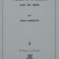 A propos de la castration avec les dents / Robert Dascotte