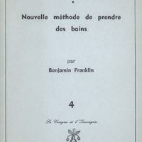 Sur l&#039;art de nager suivi de Nouvelle méthode de prendre des bains / Benjamin Franklin