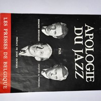 Affiche de promotion pour la publication Apologie du Jazz éditée par Les presse de Belgique
