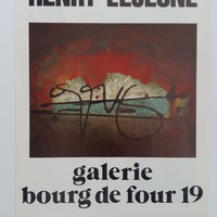 Affiche pour l'exposition Henry Lejeune , à la Galerie Bourg de four 19 , du 25 août au 4 octobre 1980.