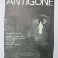 Affiche pour l'Antigone au Théatre de la tempête