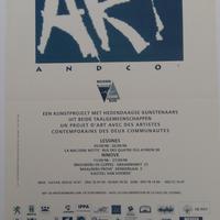 Affiche pour l'exposition Art and Co à Lessines , du 5 au 20 septembre 1998 .