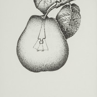 Ampoule, dessin original publié dans La Poire de André Balthazar et Roland Breucker