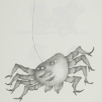 Des bas noirs, en dentelle arachnéenne, dessin original publié dans Le Rien de André Balthazar et Roland Breucker