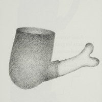 La pipe Os, dessin original publié dans La Pipe de André Balthazar et Roland Breucker