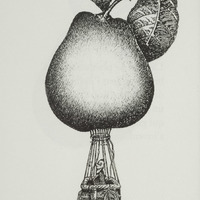 La poire Montgolfière, dessin original publié dans La Poire de André Balthazar et Roland Breucker