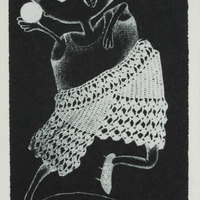 Lanceur de poids, dessin original publié dans La Culotte de André Balthazar et Roland Breucker