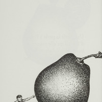 Le Boxeur, dessin original publié dans La Poire de André Balthazar et Roland Breucker