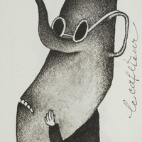 Le Cafeteur, dessin original publié dans Le Nez de André Balthazar et Roland Breucker