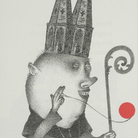 Le Point Cardinal, dessin original publié dans Le Point de André Balthazar et Roland Breucker