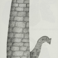 Pipe cheminée, dessin original publié dans La Pipe de André Balthazar et Roland Breucker