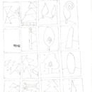 5 planches originales de dessins de la série Sapineries par Bernard Josse