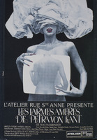 Carte postale de l'affiche pour <em>Les Larmes amères</em> de Petra von Kant, de R.W. Fassbinder - Théâtre de l'Atelier Rue Sainte-Anne, B-Bruxelles 1982 / Jacques Richez