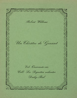 Un théâtre de gousset / Robert Willems