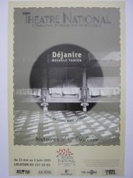 Affiche pour Déjanire au Théâtre National communauté française de Belgique du 23 mai au 3 juin 1995