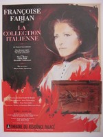 Affiche pour La collection italienne de Francis Lacombrade au Théâtre du Residence Palace du 29 mars au 16 avril 1988