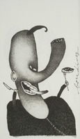 <em>Boudinez</em>, dessin original publié dans<em> Le Nez</em> de André Balthazar et Roland Breucker