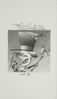 <em>Portrait d'un trompetiste n° 12</em>, dessin original publié dans <em>La Trompette</em> de André Balthazar et Roland Breucker