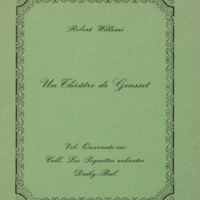 Un théâtre de gousset / Robert Willems