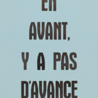 En avant, y'a pas d'avance / Pierre Alechinsky