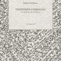 Statistique conjugale / Honoré de Balzac - Gribouillis de Pol Bury