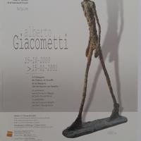 Affiche pour l'exposition Alberto Giacometti à l'orangerie du domaine du château de Seneffe du 15 octobre 2000 au 15 janvier 2001