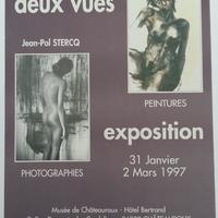 Affiche pour l'exposition Un point deux vues au musée de Châteauroux du , 31 janvier au 2 mars 1997 .