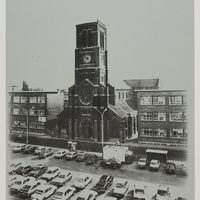 Le clocher de l&#039;église Saint-Joseph de La Louvière par Bernard Goethals