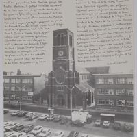 Le clocher de l&#039;église Saint-Joseph de La Louvière par Gilbert Lascault