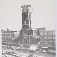 Le clocher de l&#039;église Saint-Joseph de La Louvière par Nadine Fiévet