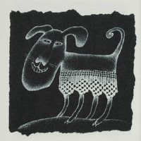 Chien, dessin original publié dans La Culotte de André Balthazar et Roland Breucker