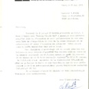 Lettre de Marc De Cock à Bernard Josse