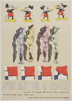 Affiche de l'exposition <em>D'un Art bul à l'autre, </em> au Centre culturel de la Communauté française de Belgique à Paris