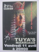 Affiche pour Tuya's Marriage à la Salle Baudoin IV à partir du 11 avril