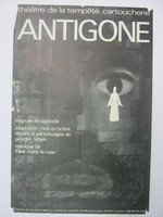 Affiche pour l'Antigone au Théatre de la tempête