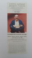 Affiche pour l'exposition Vive Topor le marquis de la planète sauvage au Centre culturel Jacques Franck , du 26 mars au 3 mai 1998 .