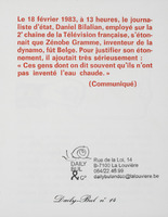 Revue Daily-Bul 14 - Ces gens dont on dit souvent qu'ils n'ont pas inventé l'eau chaude / Comité de rédaction André Balthazar et Pol Bury