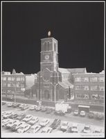 Le clocher de l'église Saint-Joseph de La Louvière par André Balthazar