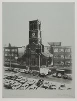 Le clocher de l'église Saint-Joseph de La Louvière par Bernard Goethals