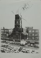 Le clocher de l'église Saint-Joseph de La Louvière par Bernard Goethals