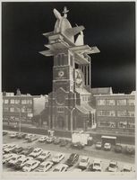 Le clocher de l'église Saint-Joseph de La Louvière par Charles Nihoul