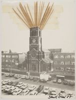 Le clocher de l'église Saint-Joseph de La Louvière par Daniel Spoerri