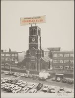 Le clocher de l'église Saint-Joseph de La Louvière par Frédéric Baal