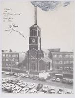 Le clocher de l'église Saint-Joseph de La Louvière par Jacques Lizène