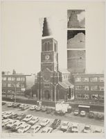 Le clocher de l'église Saint-Joseph de La Louvière par Jacques Meuris