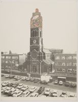 Le clocher de l'église Saint-Joseph de La Louvière par P. Korman