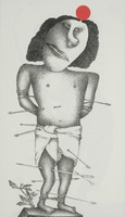 <em>Point d'interrogation</em>, dessin original publié dans <em>Le Point</em> de André Balthazar et Roland Breucker
