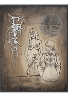 2 portraits de femmes - 5 fr