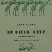Le coeur cerf / Jean Giono - Avant-propos d'André Tillieu